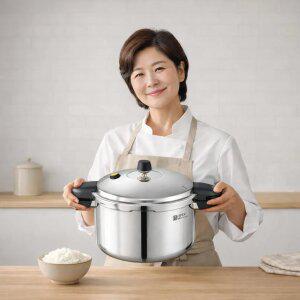 풍년압력밥솥 통5중 스테인레스 가스 인덕션 겸용 압력솥 뉴파이브 IH 10인용