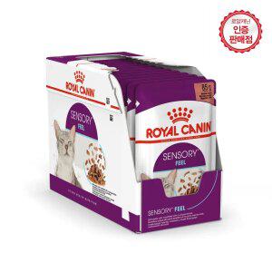 로얄캐닌 고양이사료 센서리 필 [그레이비] 파우치 85g 12개 (1BOX)