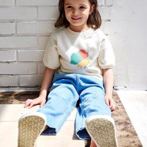 아이스 콘 반팔 맨투맨(Ice corn half MTM)