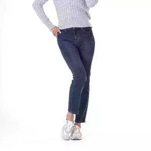 여성) 골반바지 바이오스톤 워싱 데님반바지 다크블루 AM3DIG560-DB