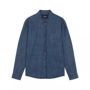 남성) 데님 M톤 긴팔셔츠(스탠다드핏)_AN1DDH204-MB