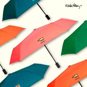 키스해링 뉴 6K 퍼피 3단완전자동우산