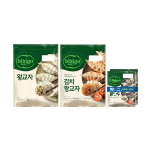 CJ 비비고 왕교자 1.05kg, 1개+김치왕교자 1.05kg, 1개+물만두 370g, 2입, 1개