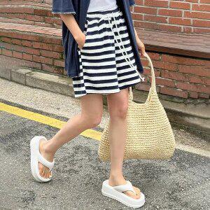 [제작/빅사이즈]이블렛 데미닌 ST 테리 4부 밴딩팬츠 제이스타일