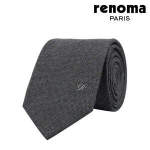 레노마 트렌디 헤링본 그레이 남자 수동넥타이 VZRTR0062GY