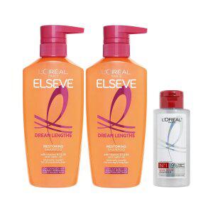 로레알파리 드림랭스 샴푸 400ml 2개 + 랜덤 제품 100ml