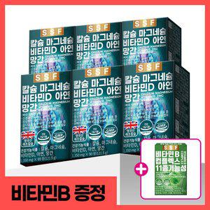 [4/16 비타민B1박스 더]순수식품 칼슘 마그네슘 비타민D 아연 18개월분(540정x1350mg)