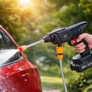 홈쇼핑 정품 모던 고압 워터건 세차건 세척기 분사기 물뿌리개