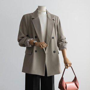 (안나앤플러스) 테일러 더블 버튼 자켓[자켓CNC65] 빅사이즈