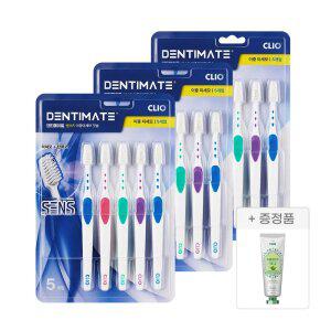 [크리오] 센스R 베이킹소다 이중미세모 칫솔 5+5입 3세트+치약100G