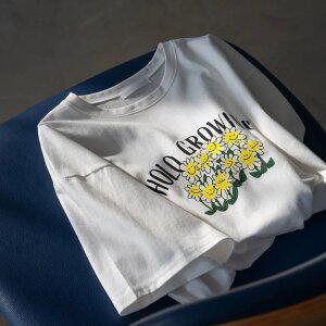 (안나앤플러스) 플라워 프린팅 티셔츠[티셔츠DRD54] 빅사이즈