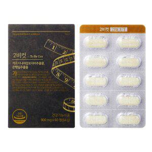 리서쳐스 2BCUT 투비컷 가르시니아 혈행개선 은행잎추출물 60정 1개