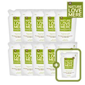 네이쳐러브메레 유아식기세정제 리필 500ml 5팩+5팩 + [GIFT] 식기세정제 리필 500ml