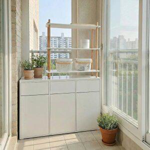 동서가구 강화 LPM 냄새차단 쓰레기통 분리수거함 렌지대 주방수납장 신발장 DF918142