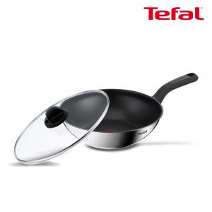 테팔 인덕션 에센스쿡 웍 28cm+정품유리뚜껑