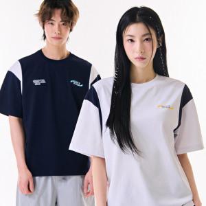 [체이스컬트] [2color] 커플 컬러 블럭티