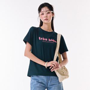 [체이스컬트] [4color] 여자 레터링 반팔티