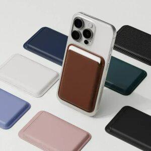 [ 맥세이프 가죽 카드지갑 ] 가죽 카드수납 케이스 자석 포켓 아이폰 17/16/15 갤럭시