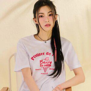 [체이스컬트] [2color] W 밑단 변형 반팔티