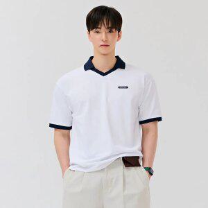 [체이스컬트] [2color] M 브이넥 카라 반팔