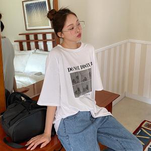 [제작/빅사이즈]이블렛 프오넨 프린팅 롱 티셔츠 제이스타일