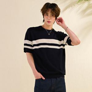 [체이스컬트] [2color] 남자 쿨터치 반팔 니트
