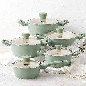 [원쁠원] 키친플라워 쿠킨 그린애플 인덕션 냄비 5종 골라담기