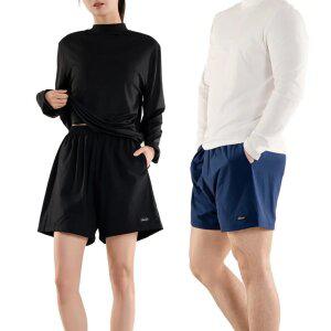 [1개+1개] 퓨어쇼츠 스윔 반바지 메쉬 여름 밴딩 숏팬츠 썸머룩 시원한 데일리 팬츠