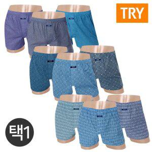 (30%즉시할인) TRY 노하우박서 트렁크 택1 (3매입) 남자팬티 남성속옷