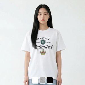 [택가 45,000원] CROWN TEE (U26BTTS606) 남녀공용