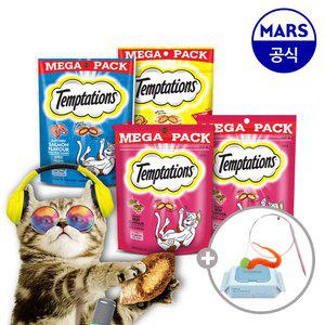 템테이션 메가팩 4팩 골라담기+고양이낚시대+베베숲물티슈