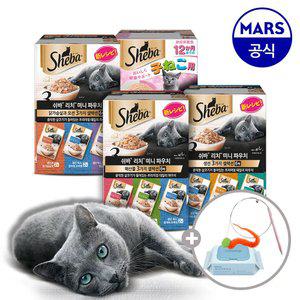 쉬바 미니 리치 35gx12개 골라담기+고양이낚시대+베베숲물티슈