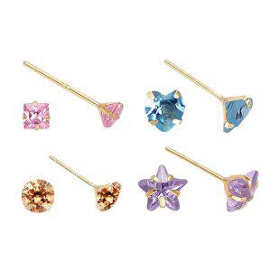 [골드피아] 14K 컬러큐빅 귀걸이 모음