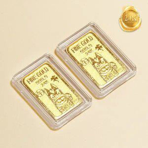 한 정 특 가 [골드피아] 24K 순금 행운 말 골드바 2개 (999.9% 포나인)