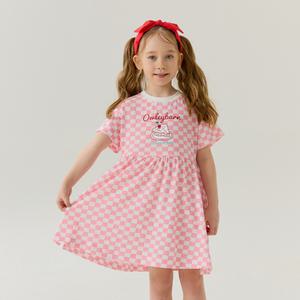 스위트체리체크원피스(핑크)