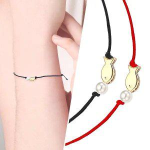 [골드피아] 14K 럭키피쉬 프리사이즈 팔찌