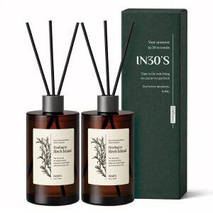 [2개] 인써티 발향좋은 실내 고급 디퓨저 300ml x 2개 집들이 선물 집 거실 화장실 대
