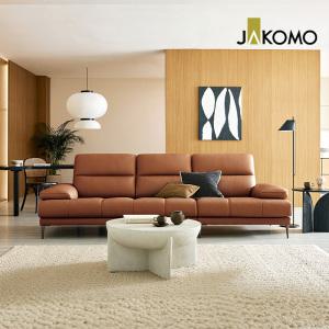 [자코모][단독판매] 카밍 4인 슈렁큰 천연면피 소가죽 소파