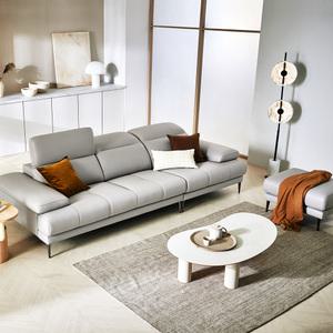 [스툴무료][자코모] 카밍 4인 기능성 천연면피 소가죽 소파+스툴