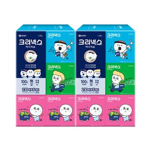 크리넥스 X 오롤리데이 디럭스미니 미용티슈 2겹, 230매, 6입, 2개