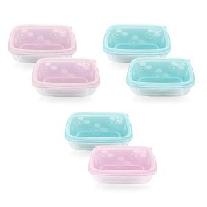 SILIPOT 실리콘 밀폐용기 냉동밥 직사각 2P 컬러 택1