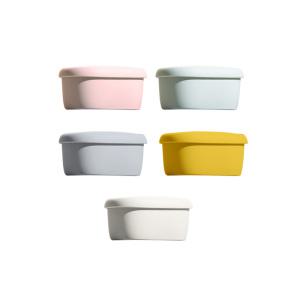 SILIPOT 실리콘 밀프랩 조약돌 밀폐용기 소 2P 컬러 택1