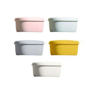 SILIPOT 실리콘 밀프랩 조약돌 밀폐용기 중 2P 컬러 택1