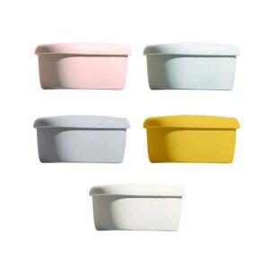 SILIPOT 실리콘 밀프랩 조약돌 밀폐용기 대 1P 컬러 택1