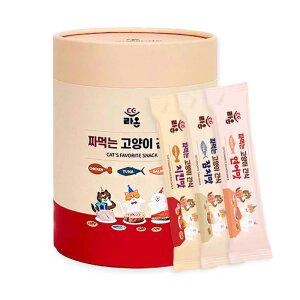 네네린도 라온 짜먹는 고양이 간식 14g x 60p 참치 연어 치킨