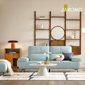 [스툴무료][자코모] 오딘 3인 슈렁큰 천연면피 소가죽 소파+스툴