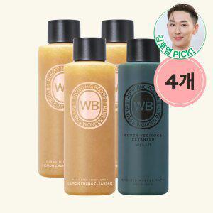 [조성아뷰티공식] 200ml x 4개 원더바스 레몬청클렌저+슈퍼베지톡스 클렌저 리뉴얼