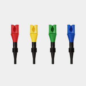 차량 오일주입 깔때기 컬러가드 4종세트 엔진오일 부동액 워셔액 주입기