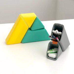 삼각 스탠딩 필통 대용량 펜케이스 접이식 멀티 수납 파우치 학생 직장인 필수템