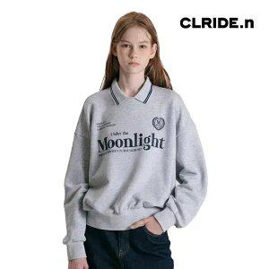 [택가 49,800원] 클라이드앤 여성 카라 레터링 맨투맨 FOATS632F